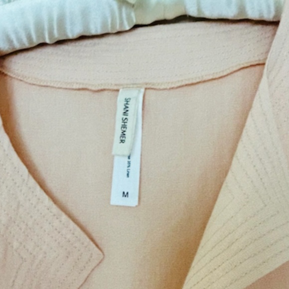 🌸 Shani Shemer Peach Linen Resort Set – Size M (NWOT) - Picture 3 of 16